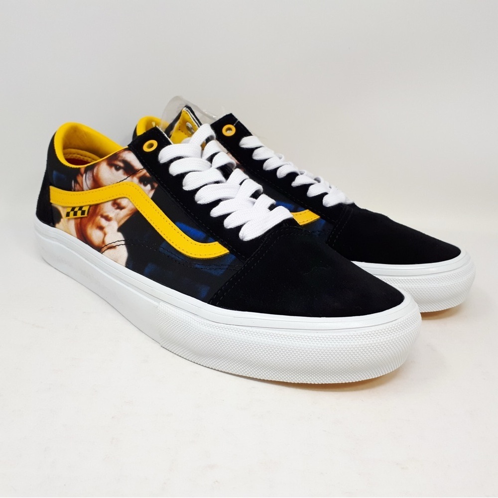 Vans Bruce Lee X Skate Old Skool Black and Yellow Sneakers